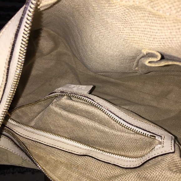 GUCCI SUEDE GG MONOGRAM MEDIUM BAG RARE CLUTCH BAG - Picture 10 of 12